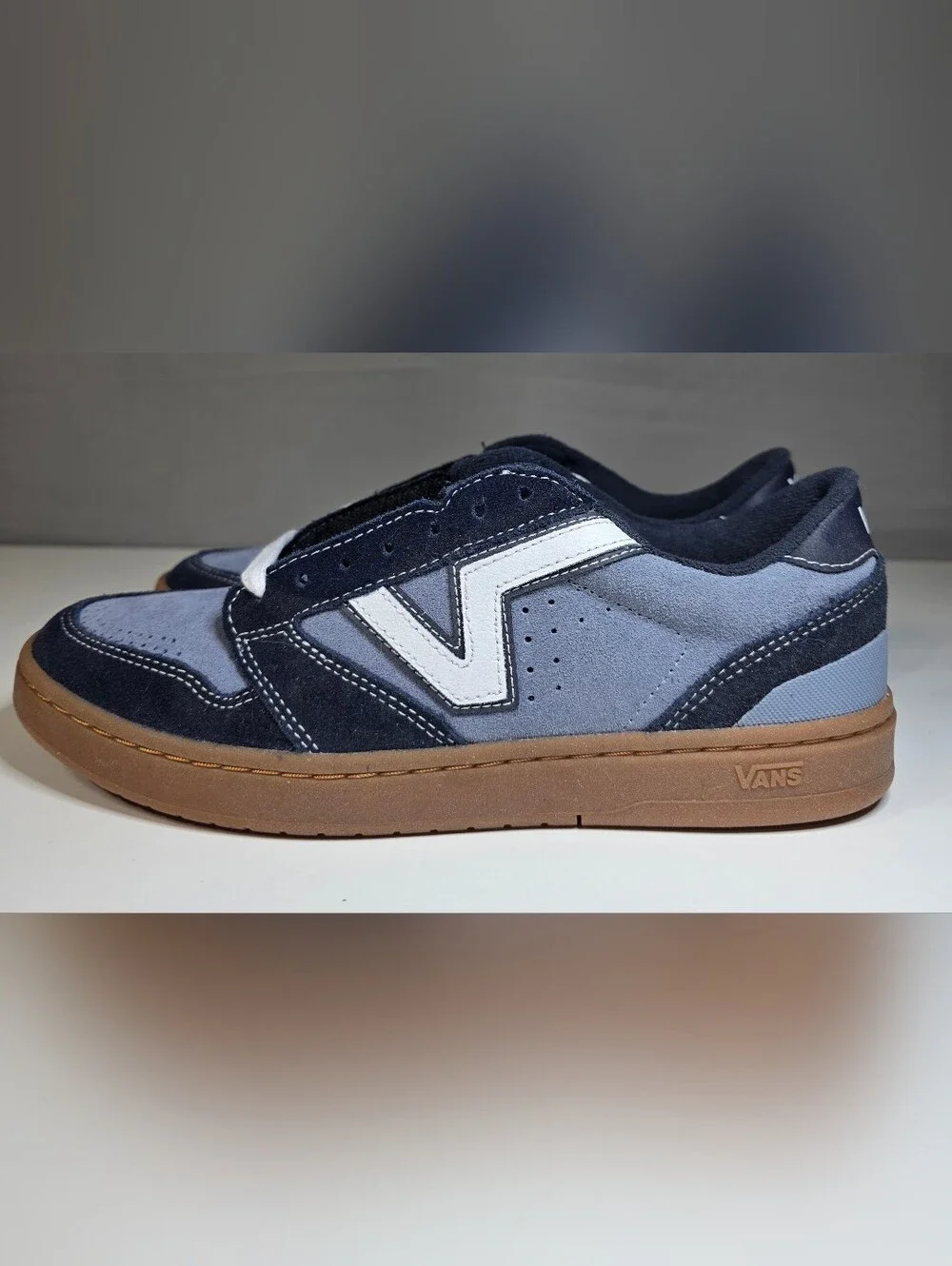 Vans Lowland 2.0 Sneaker in the Navy/Blue colorway Men's Size 9.5